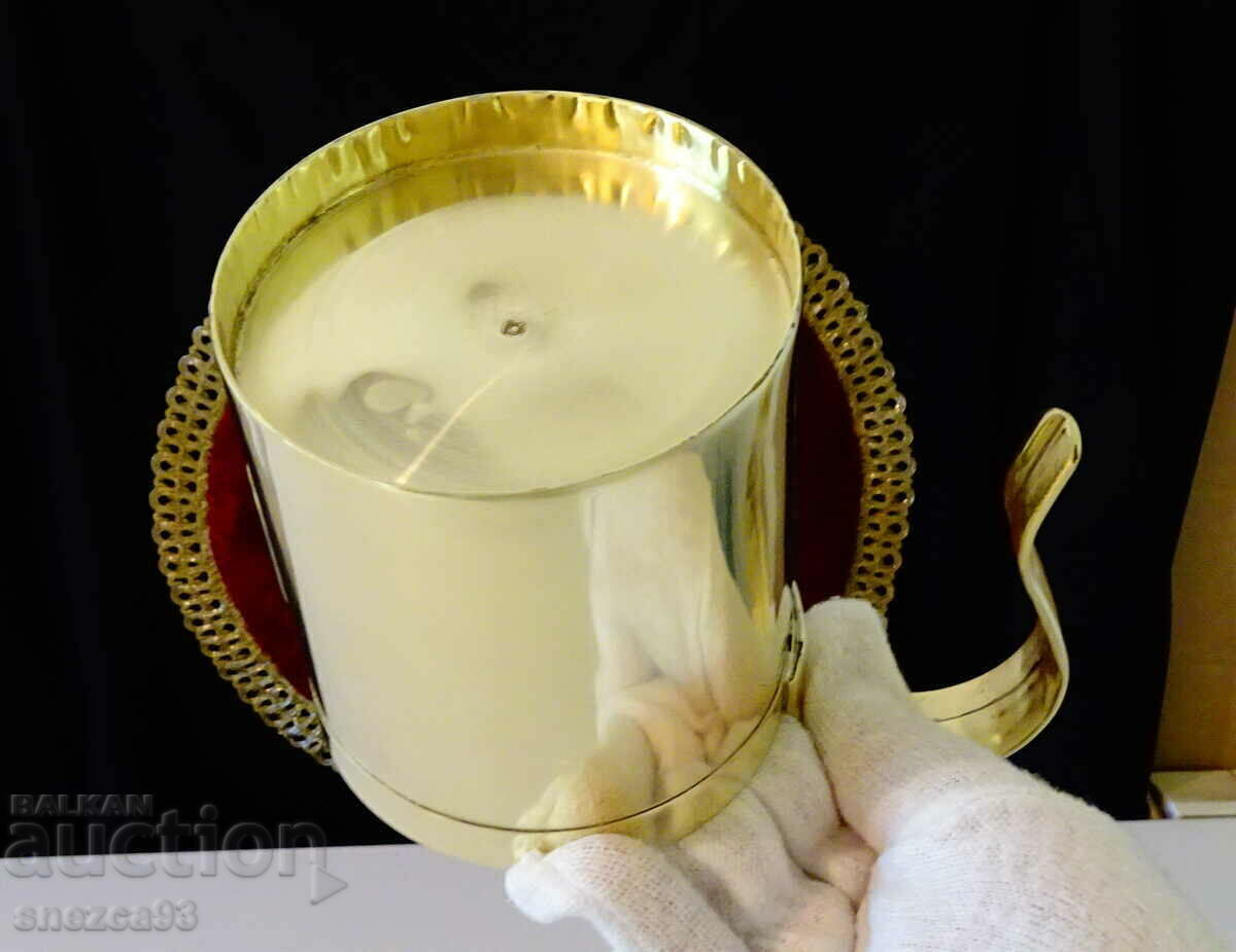 Brass cup, beaker ladle for 500 ml. - 5 Brass cup, beaker ladle for 500 ml. - 5