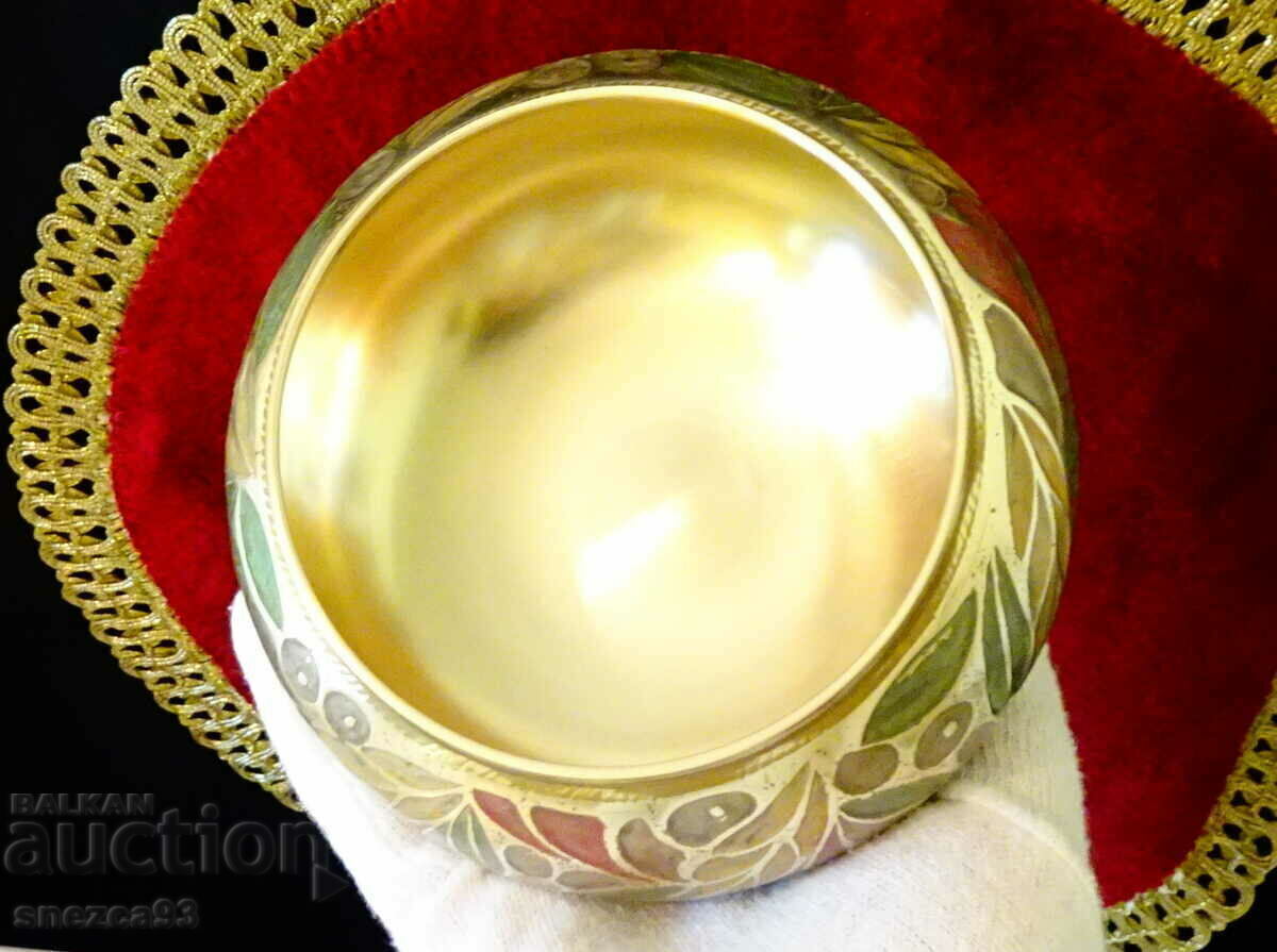 Delivery of Bronze jewelry box, sugar bowl, cloisonné enamel Delivery of Bronze jewelry box, sugar bowl, cloisonné enamel