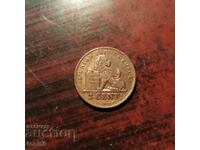 Belgium 2 cents 1902