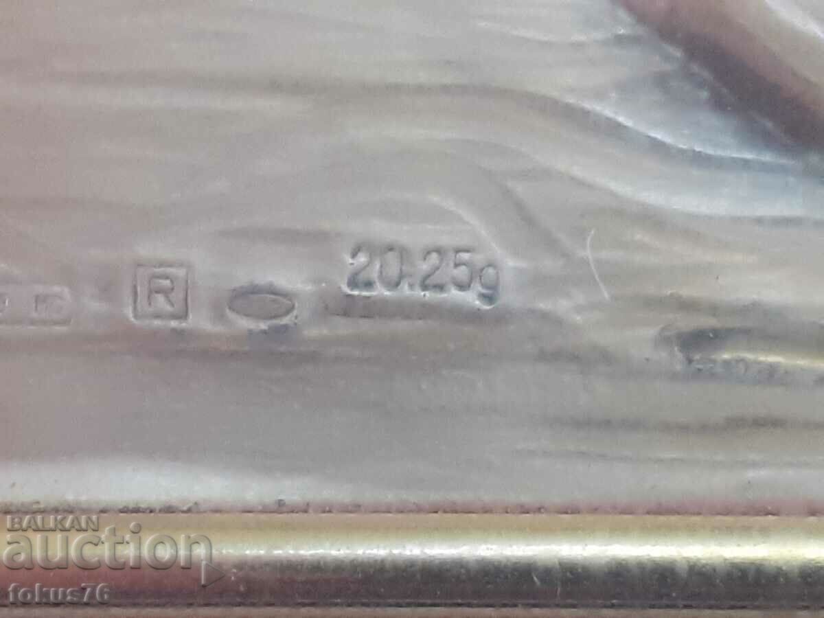 Παλιά ασημένια ζωγραφιά με πολλά σημάδια και ωραίο πλαίσιο - 5 Παλιά ασημένια ζωγραφιά με πολλά σημάδια και ωραίο πλαίσιο - 5