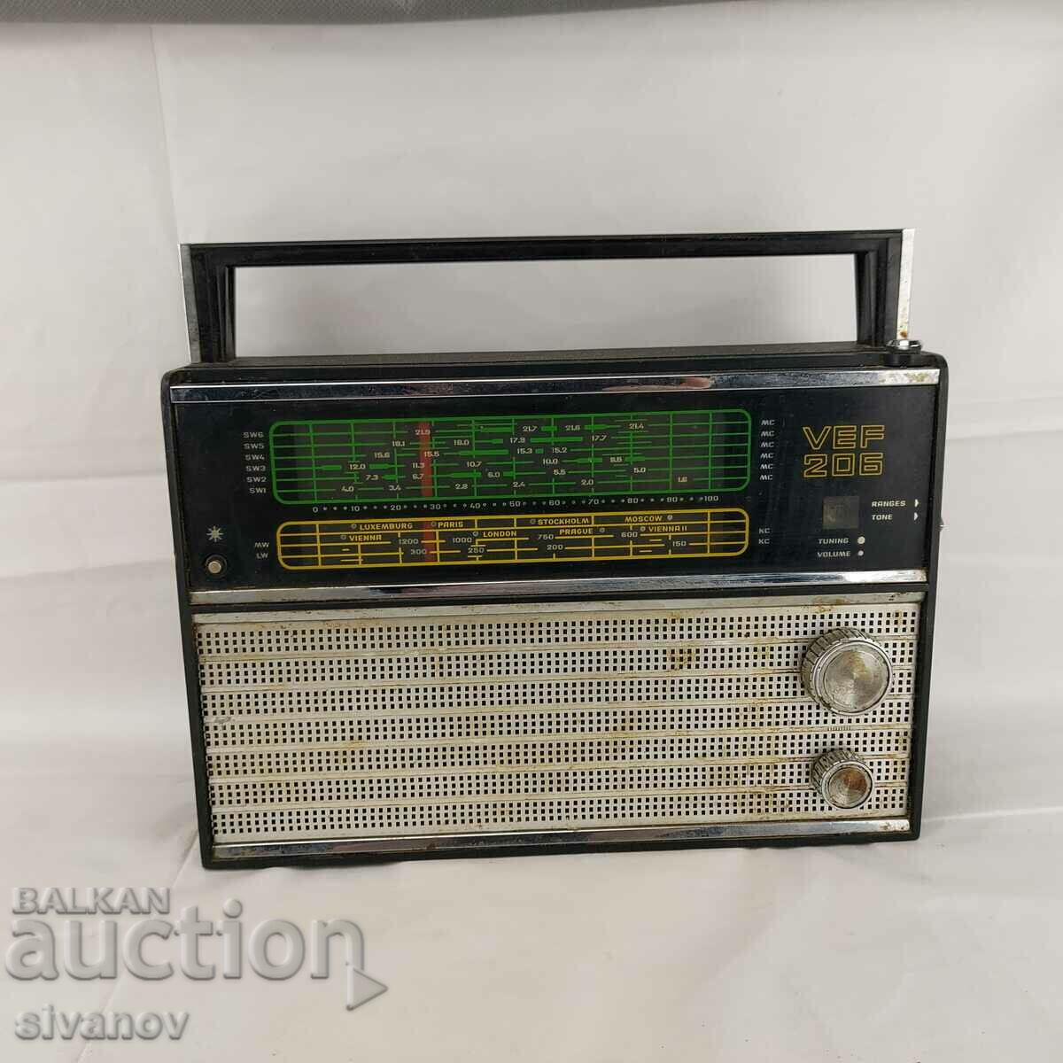 Παλιό ραδιόφωνο Vef 206 VEF 206 №1565
