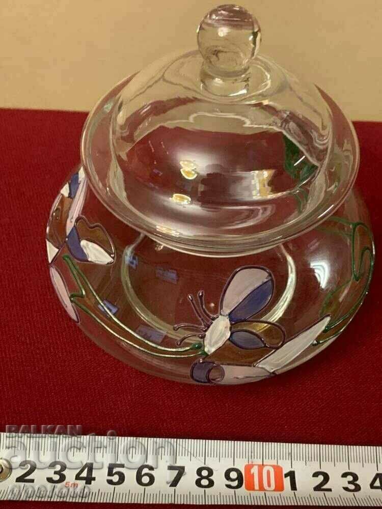 Auction A unique hand-painted sugar bowl, candy box from the 70s Auction A unique hand-painted sugar bowl, candy box from the 70s