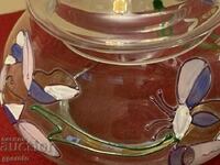 Μια μοναδική ζωγραφισμένη στο χέρι μπολ ζάχαρης, μπομπονιέρα από τη δεκαετία του '70