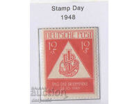 1948. Германия. Окупационни. Ден на пощенската марка.