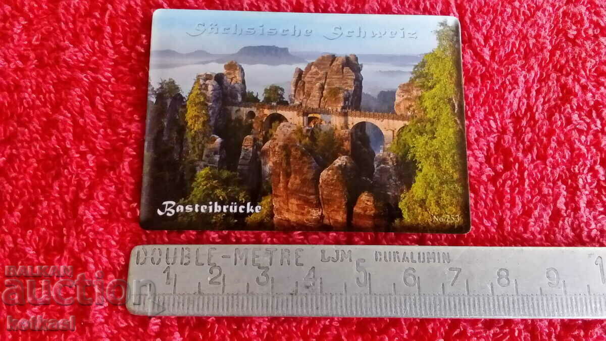 Souvenir Fridge Magnet Switzerland Bastion Bridge