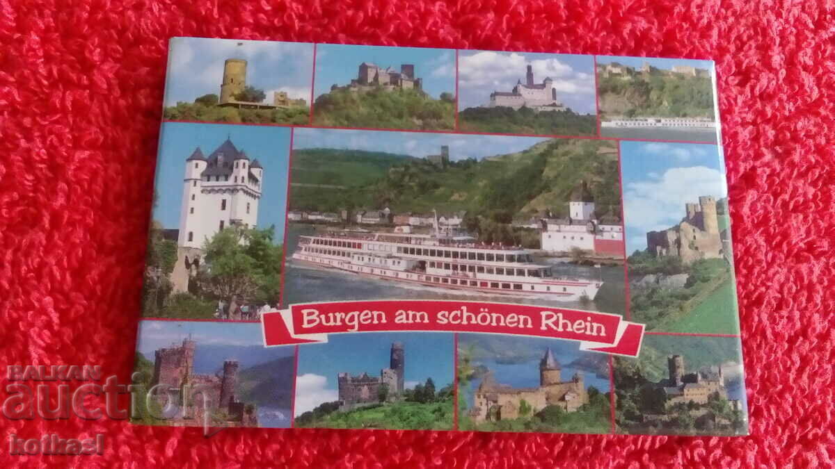 Souvenir Fridge Magnet Germany Castles Rhine - 5 Souvenir Fridge Magnet Germany Castles Rhine - 5