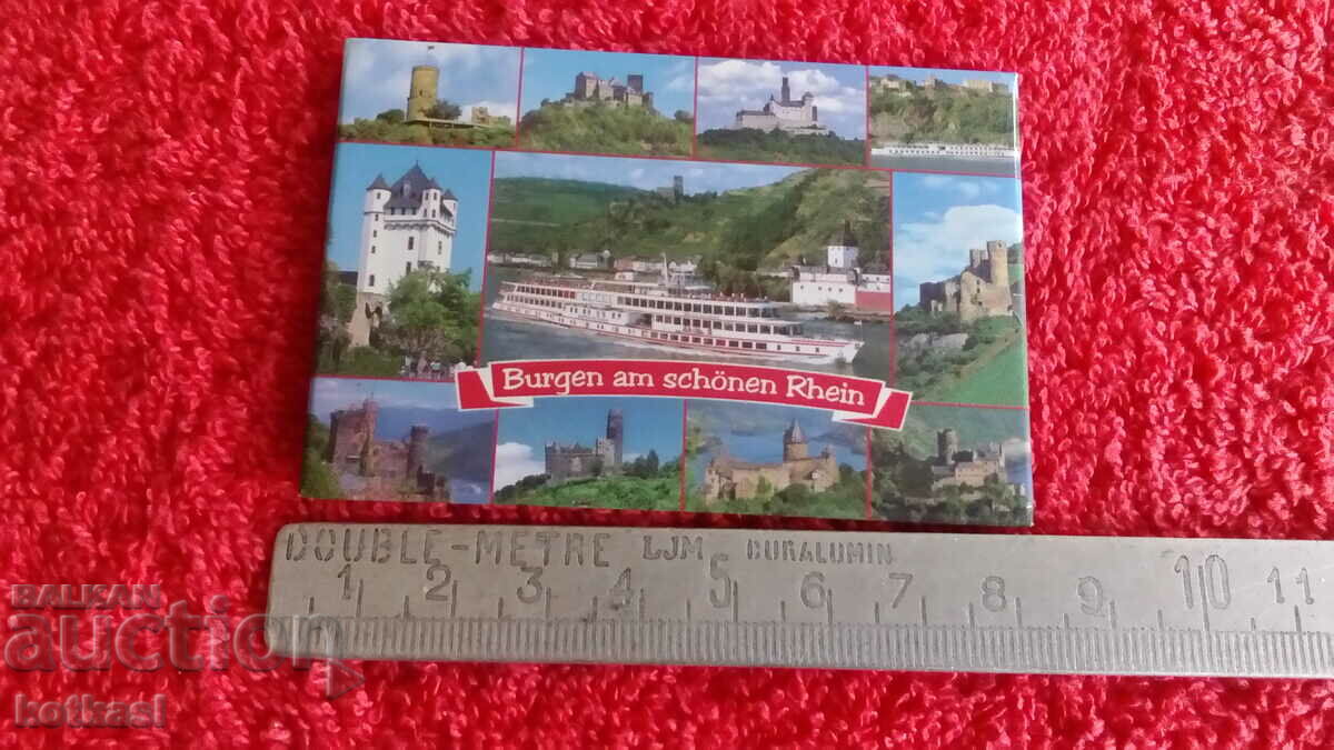 Souvenir Fridge Magnet Germany Castles Rhine