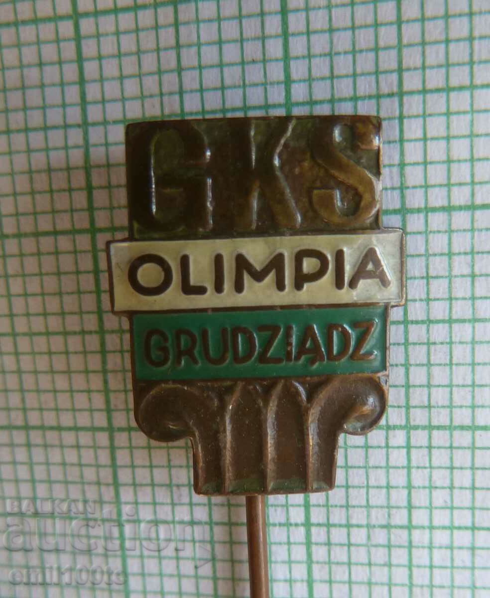 Insigna - Club sportiv și de fotbal GKS Olimpia Grudziadz Polonia