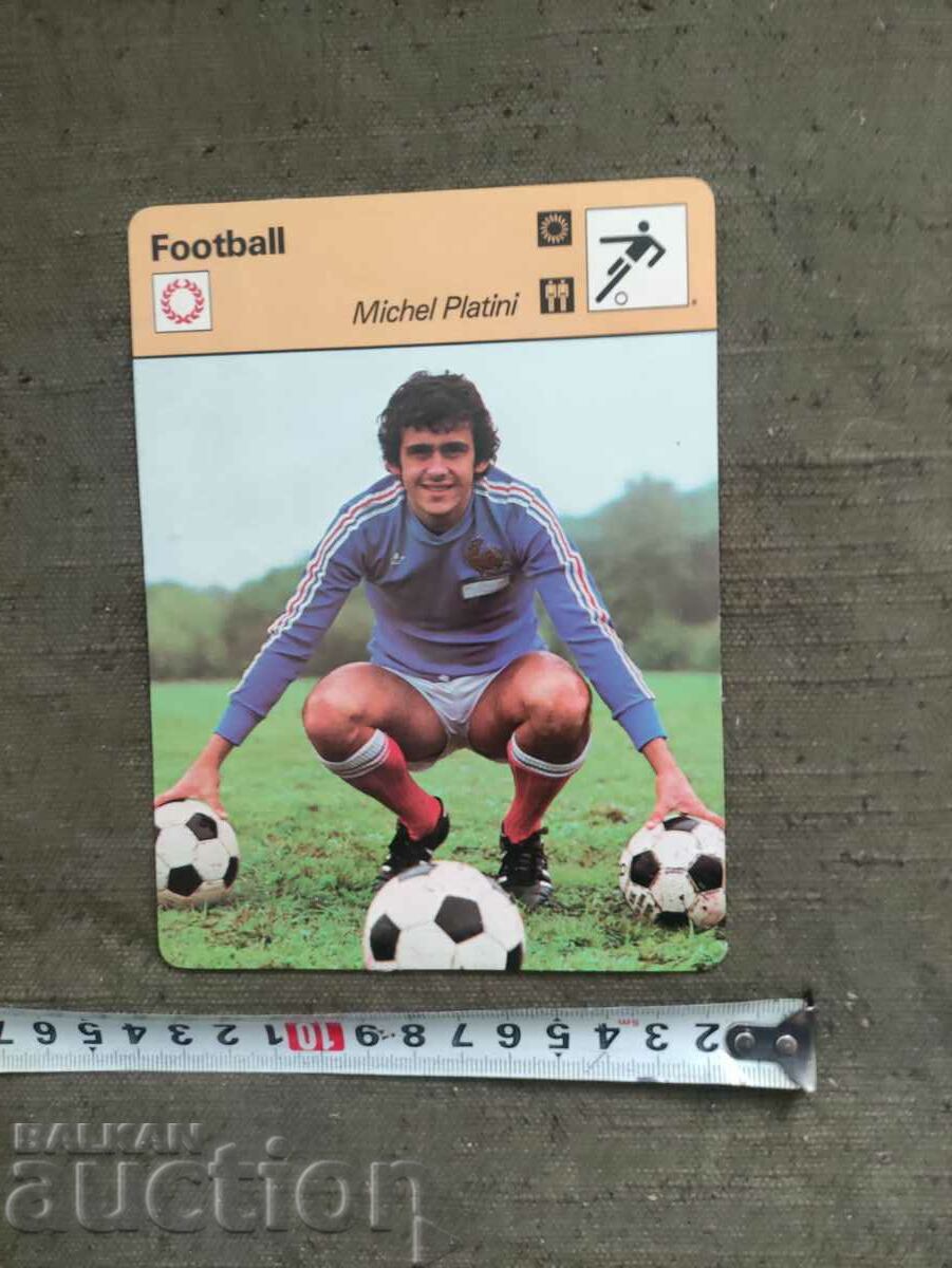 Michel Platini Card Editions Rencontre MICHEL PLATINI with price 30.00 BGN | € 15.34 Michel Platini Card Editions Rencontre MICHEL PLATINI with price 30.00 BGN | € 15.34