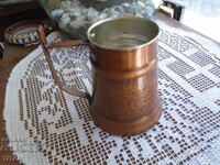 cross-hand forged copper mug, cup