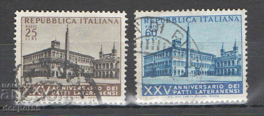 1954. Italia. 25 de ani de la Pactele de la Lateran.