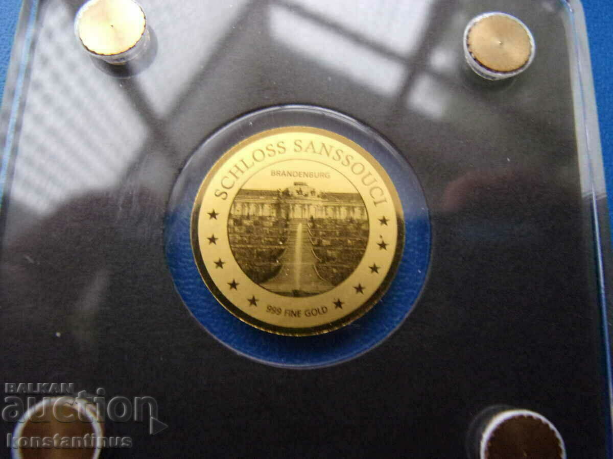 Чад-3000 франка-златна-999 проба-сертификат .БЗЦ с цена € 28.12 | 55.00 лв.