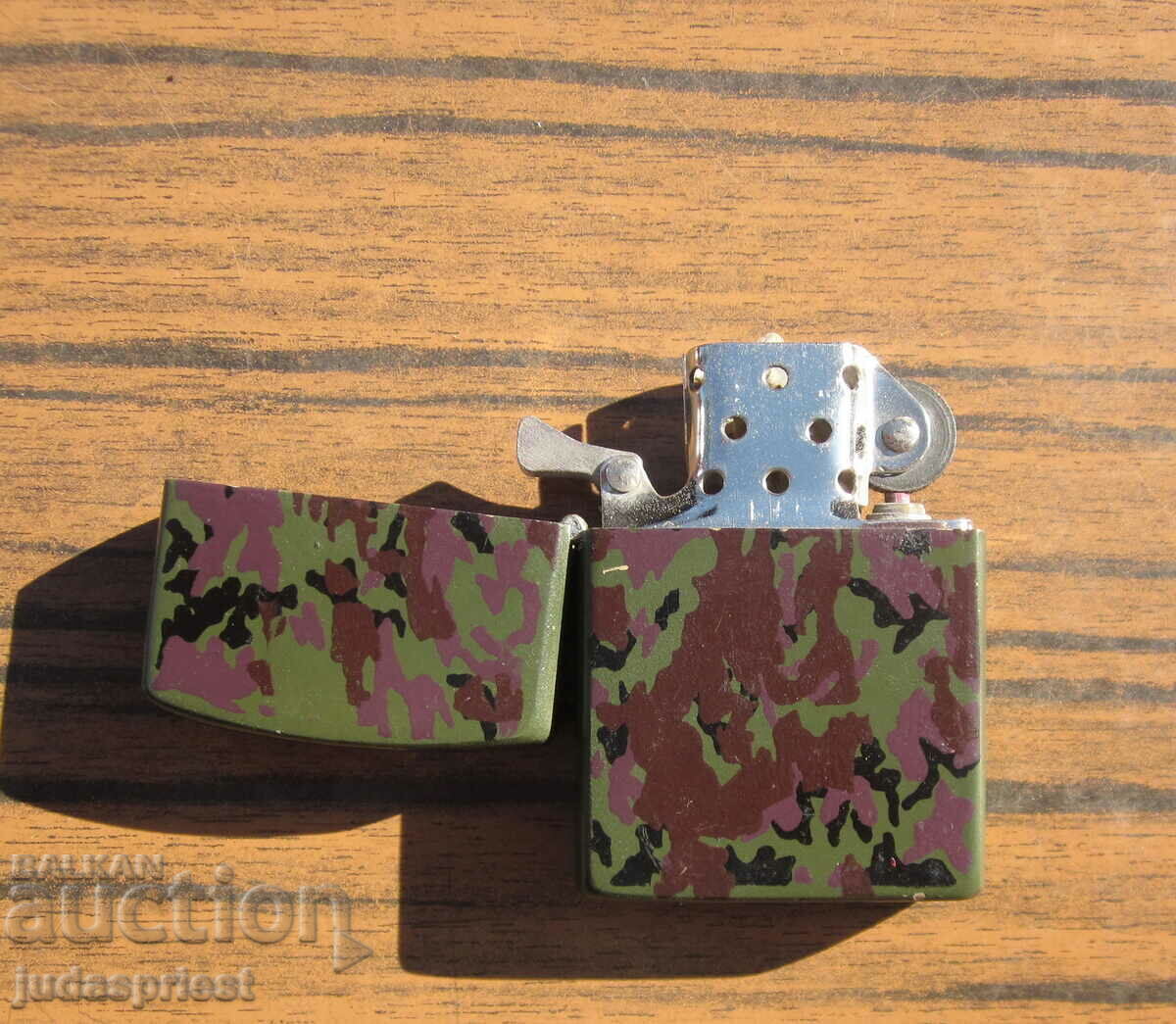 Delivery of ZIPPO zippo old petrol bronze lighter camouflage