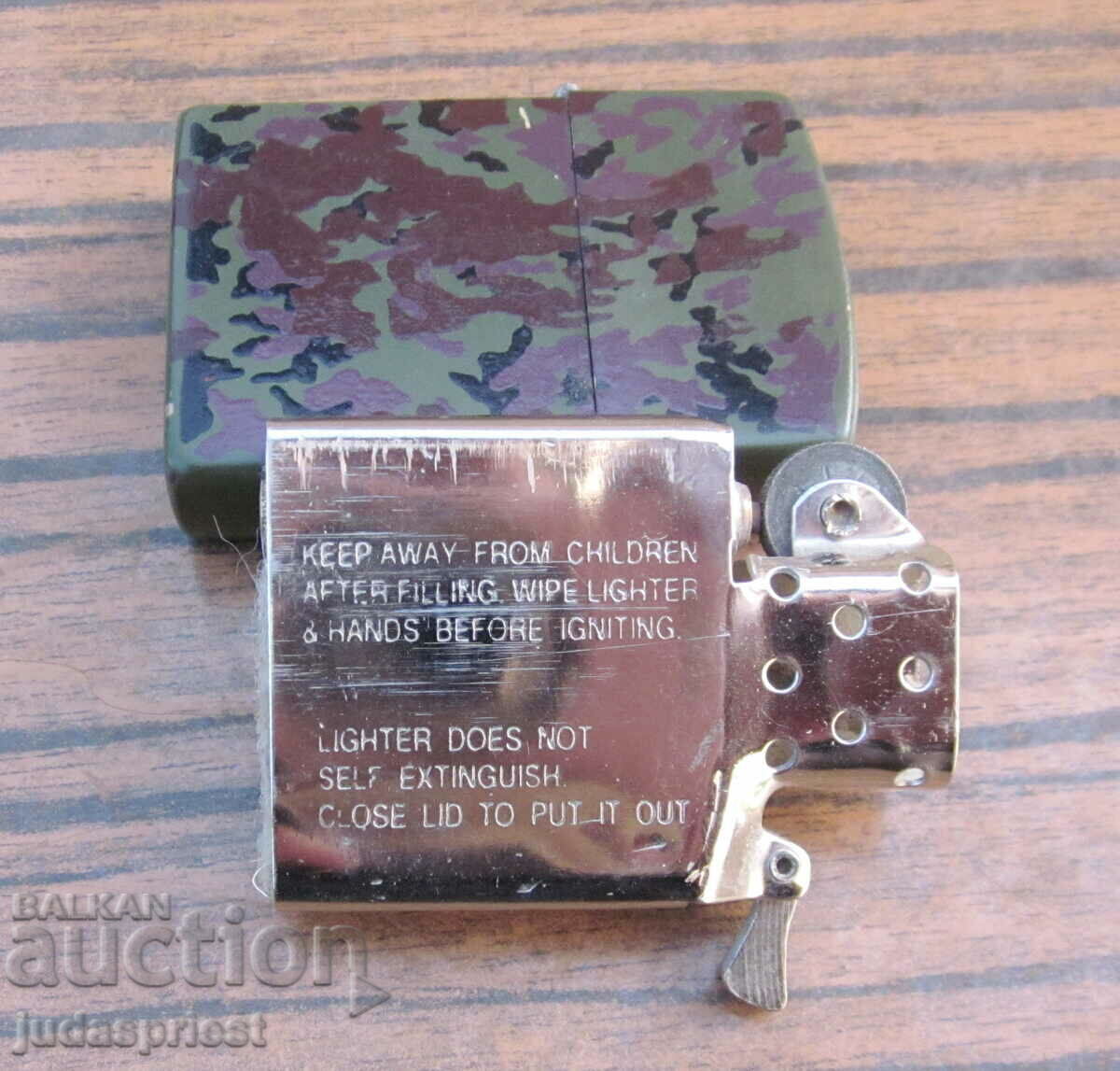 ZIPPO zippo old petrol bronze lighter camouflage - 6