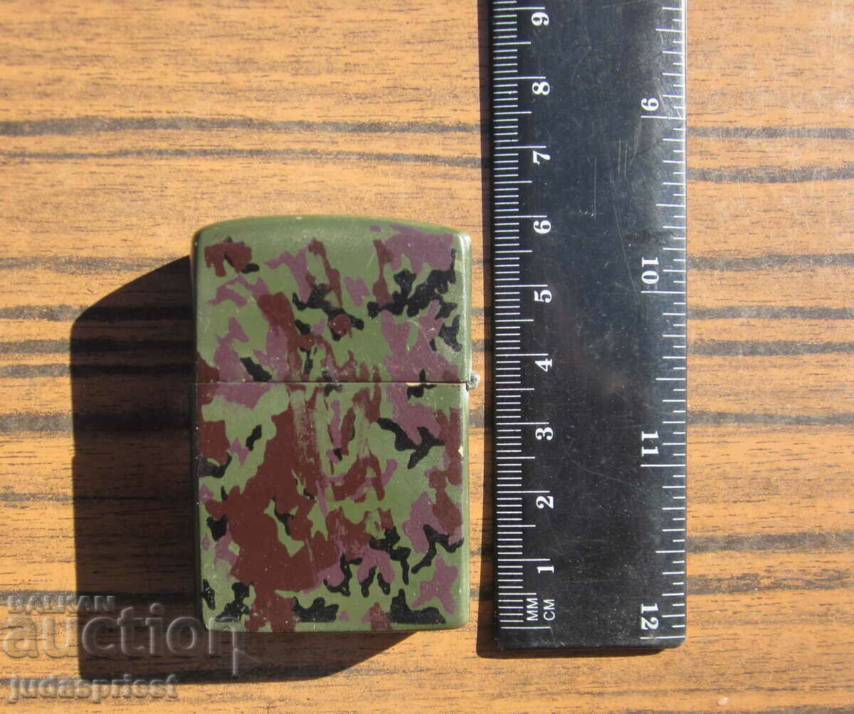 ZIPPO zippo old petrol bronze lighter camouflage - 7