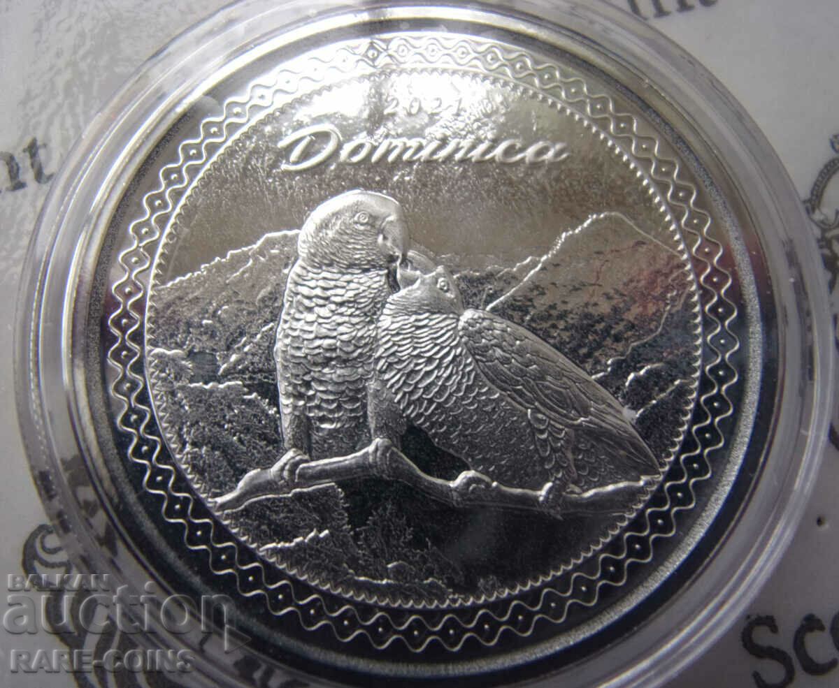 Licitație Dominica 2 dolari 2021 1 OZ UNC PROOF Rar