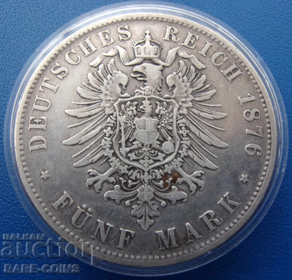 Γερμανία - Βαυαρία 5 Μάρκα 1876 Πολύ Σπάνιο με τιμή € 127.82 | 249.99 BGN