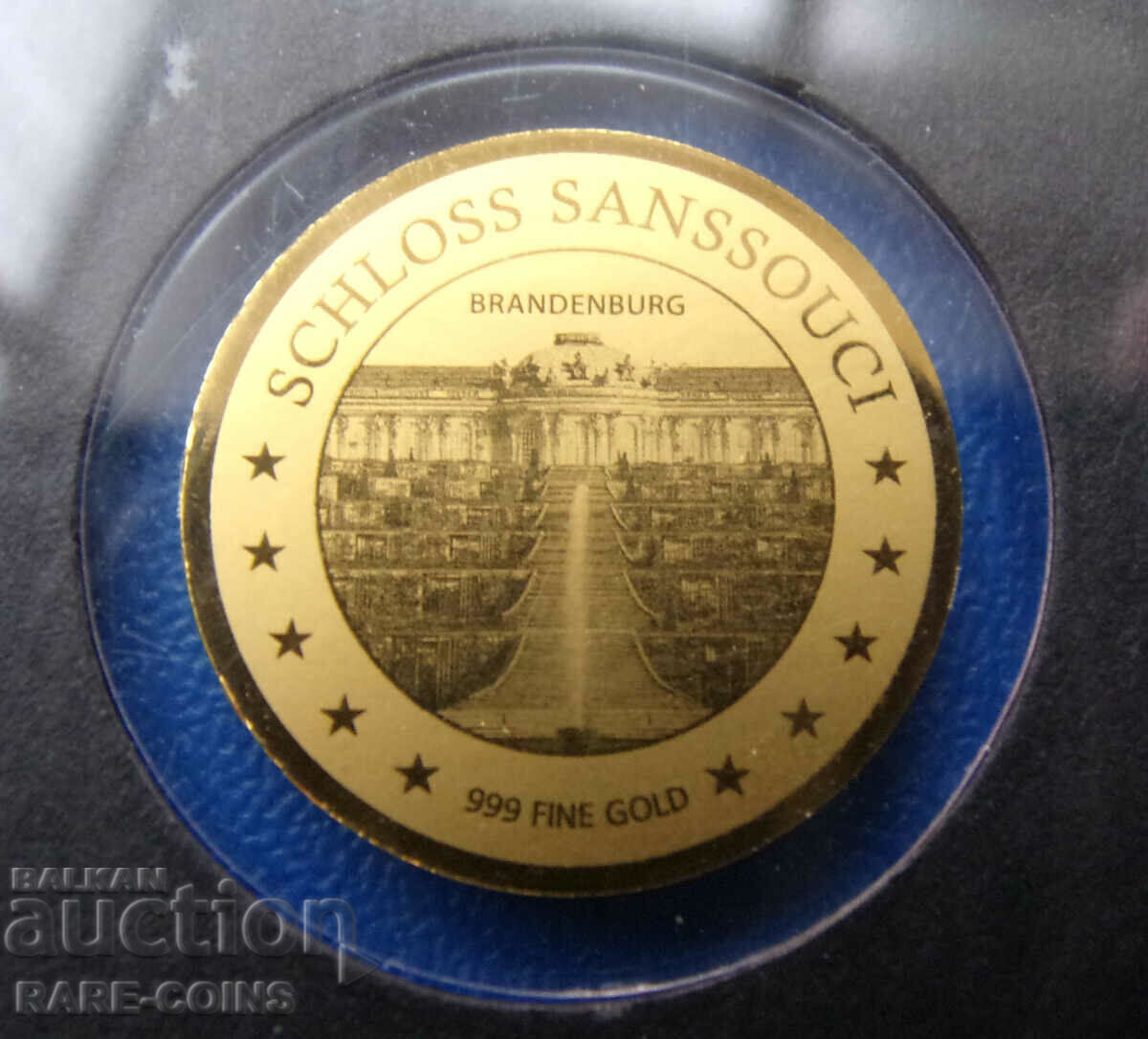 Ciad-3000 franc-aur-999 eșantion-certificat UNC PROOF Rar cu preț € 30.68 | 60.00 BGN