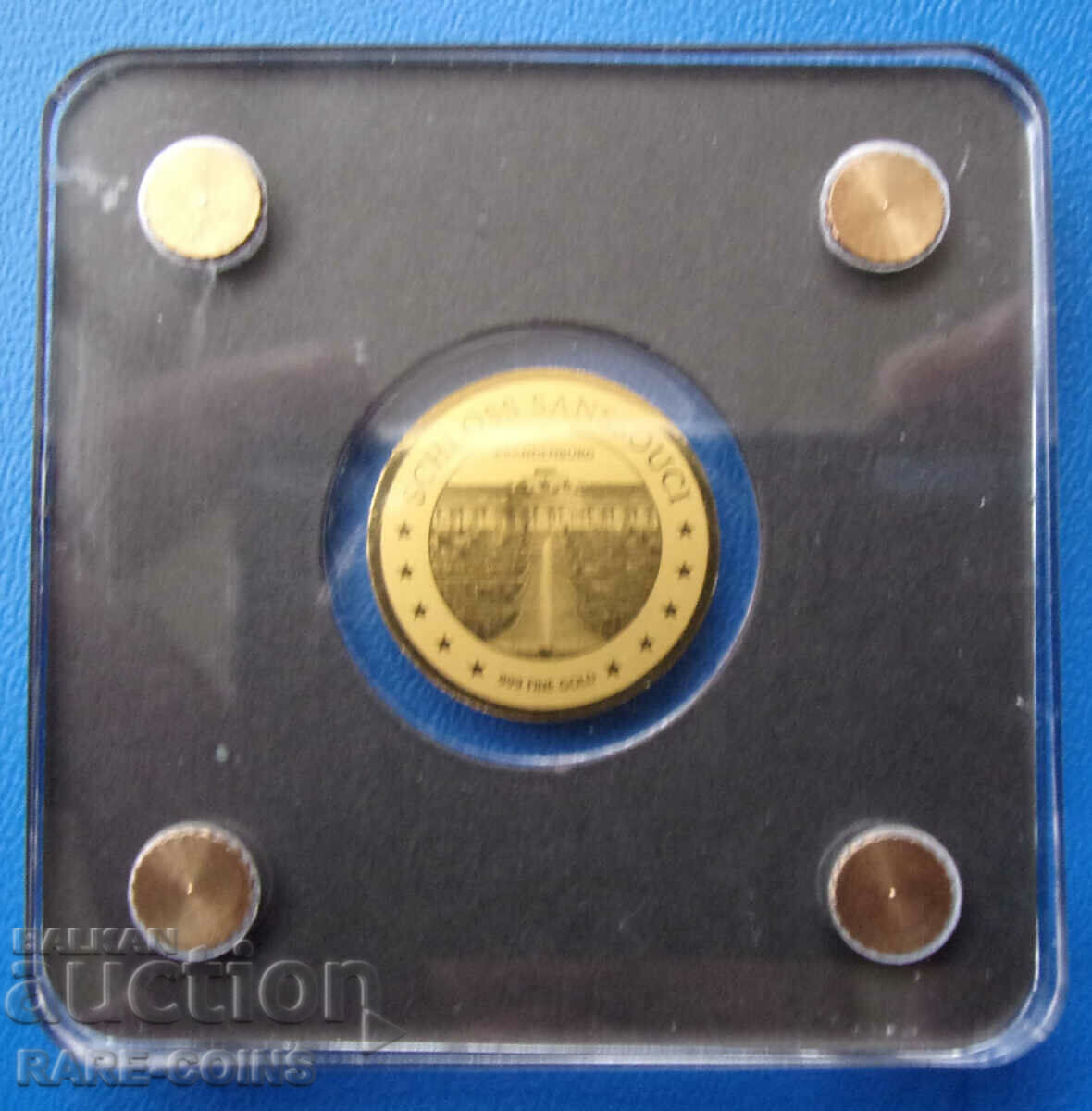 Chad-3000 franc-gold-999 sample-certificate UNC PROOF Rare