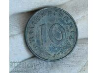 Γερμανία Τρίτο Ράιχ 10 pfennig 1942