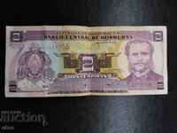2 lempira 2001 HONDURAS, banknote