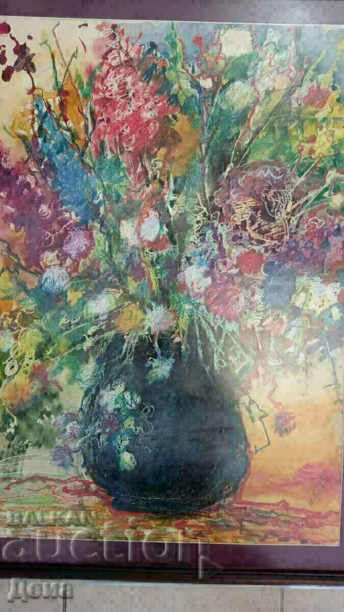 Прекрасна КАРТИНА - Натюрморт 1993г с цена 150.00 лв. | € 76.69 Прекрасна КАРТИНА - Натюрморт 1993г с цена 150.00 лв. | € 76.69