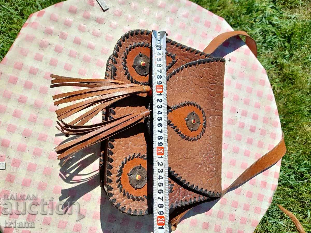 Livrarea doamnelor vechi sac din piele