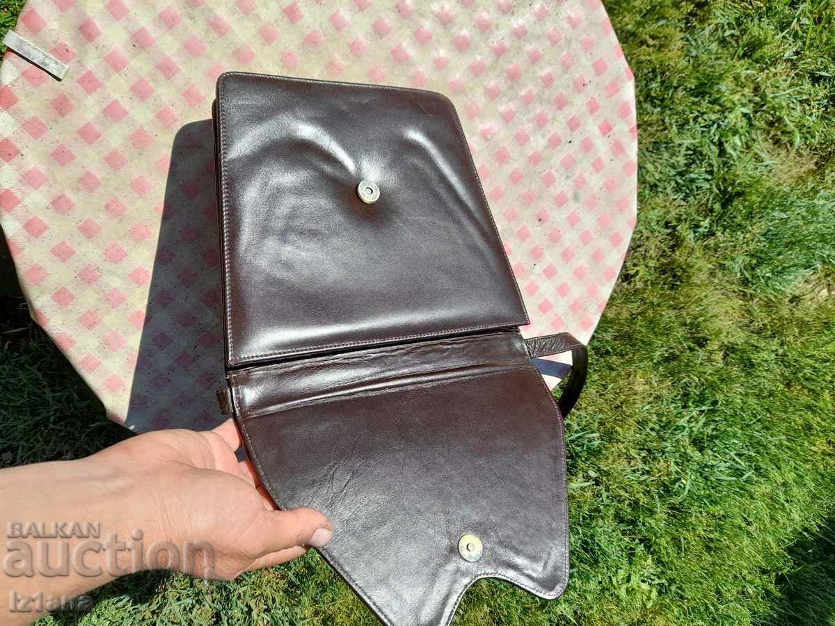 Livrarea doamnelor vechi sac din piele