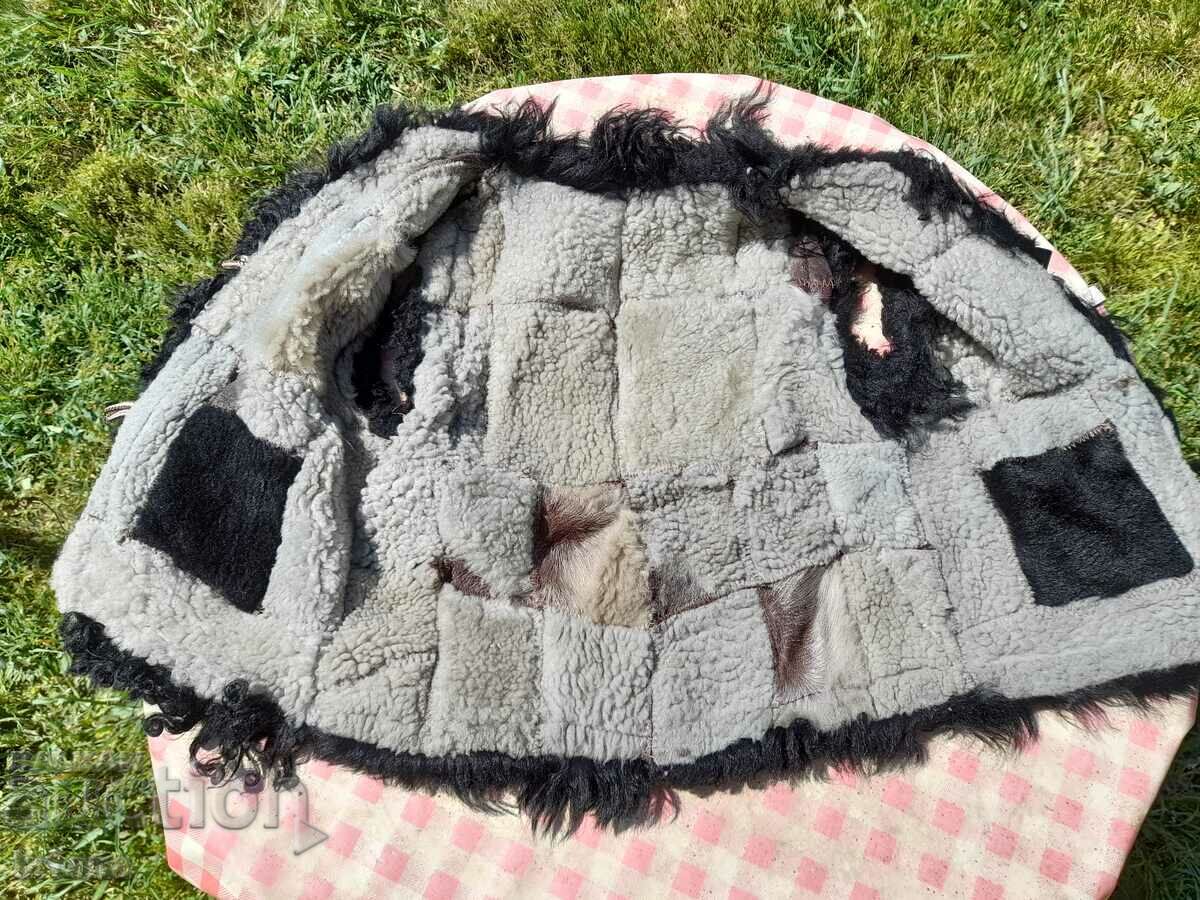 Old children's leather vest, vest - 5