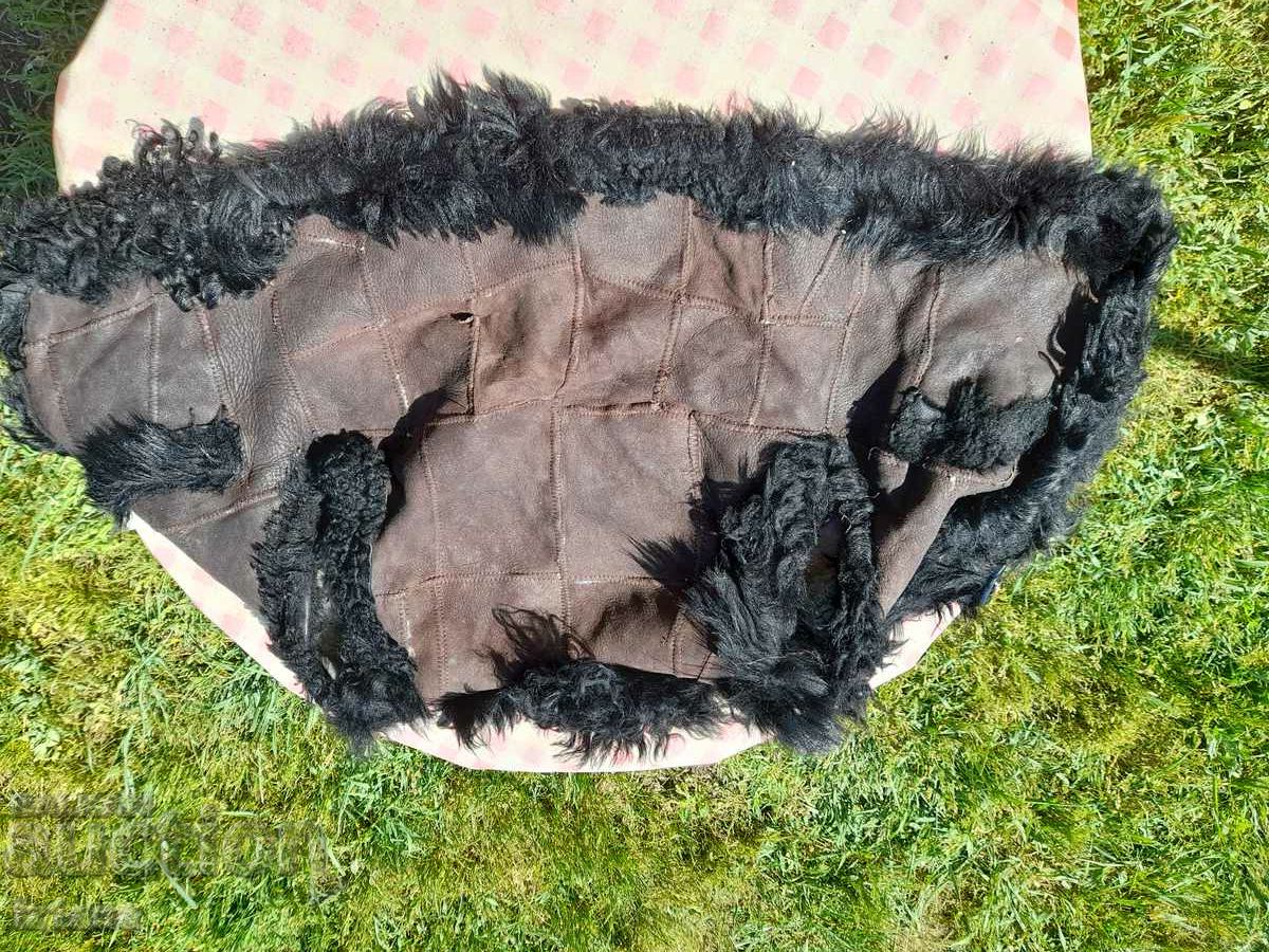 Old children's leather vest, vest - 6