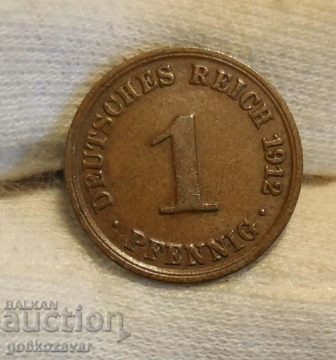 Germany 1 pfennig 1912