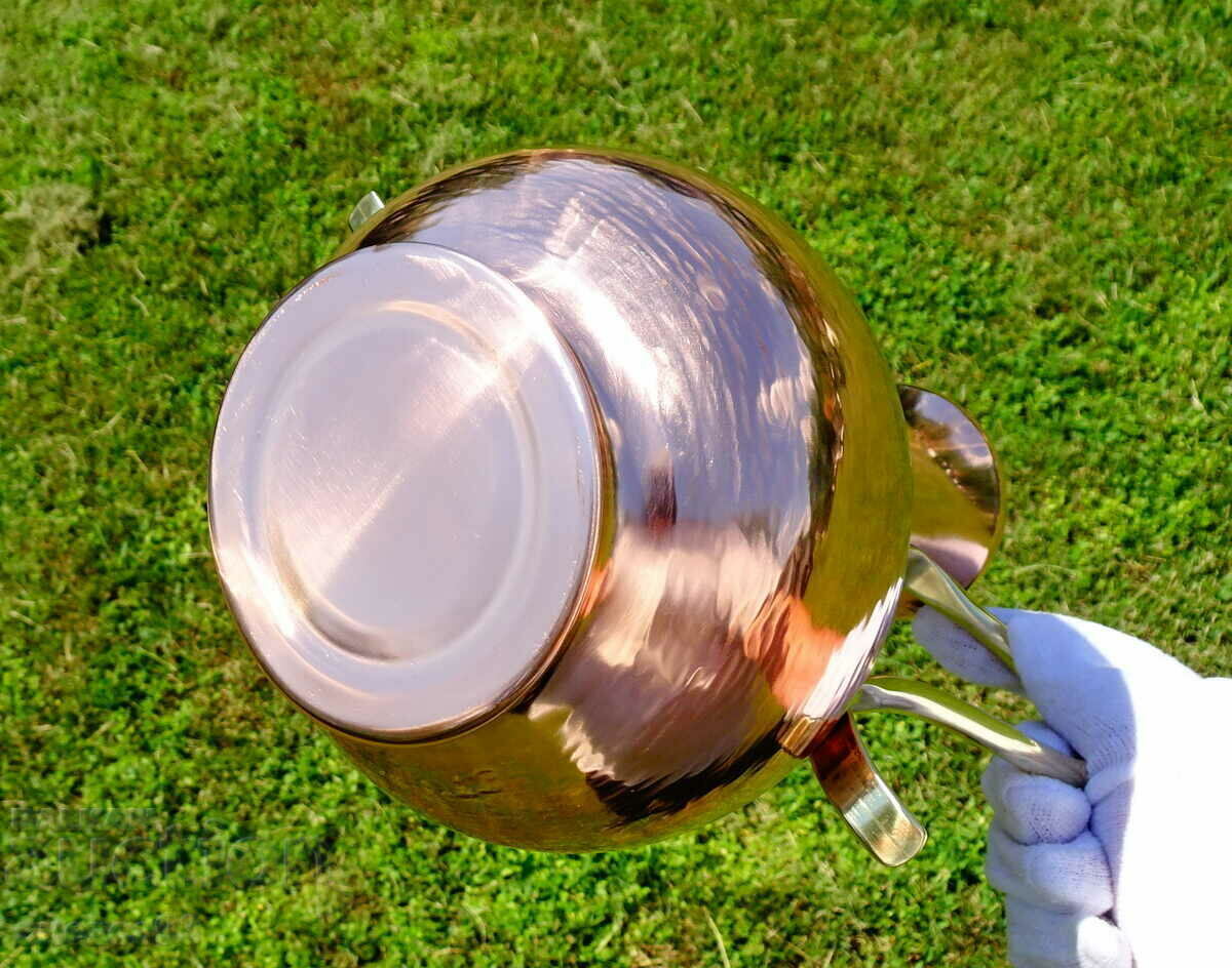 Copper wine jug, amphora, pure red copper, seamless - 5 Copper wine jug, amphora, pure red copper, seamless - 5