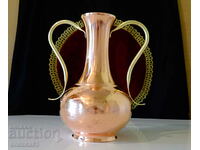 Copper jug, copper amphora.