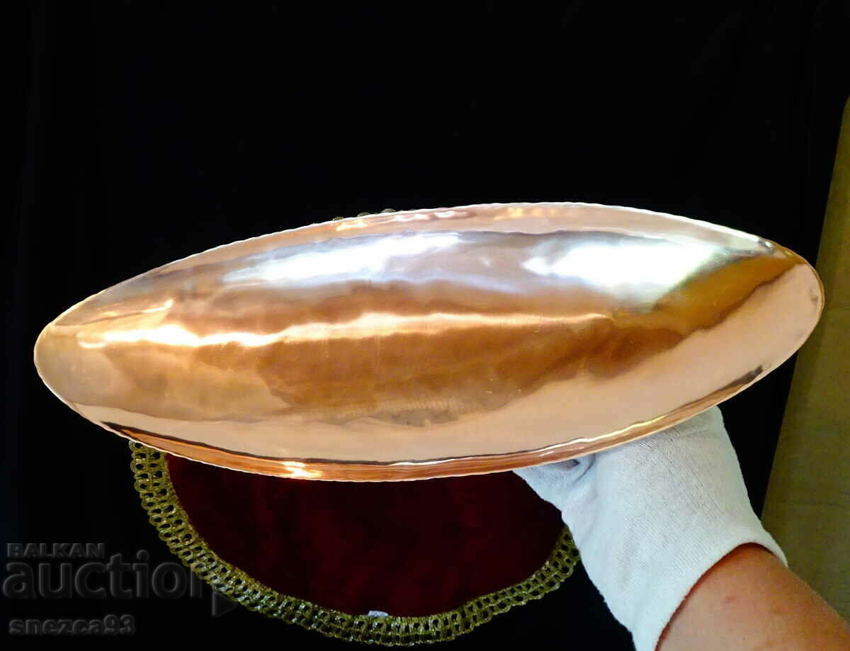 Delivery of Copper fruit bowl, gondola, planter 38 cm Delivery of Copper fruit bowl, gondola, planter 38 cm