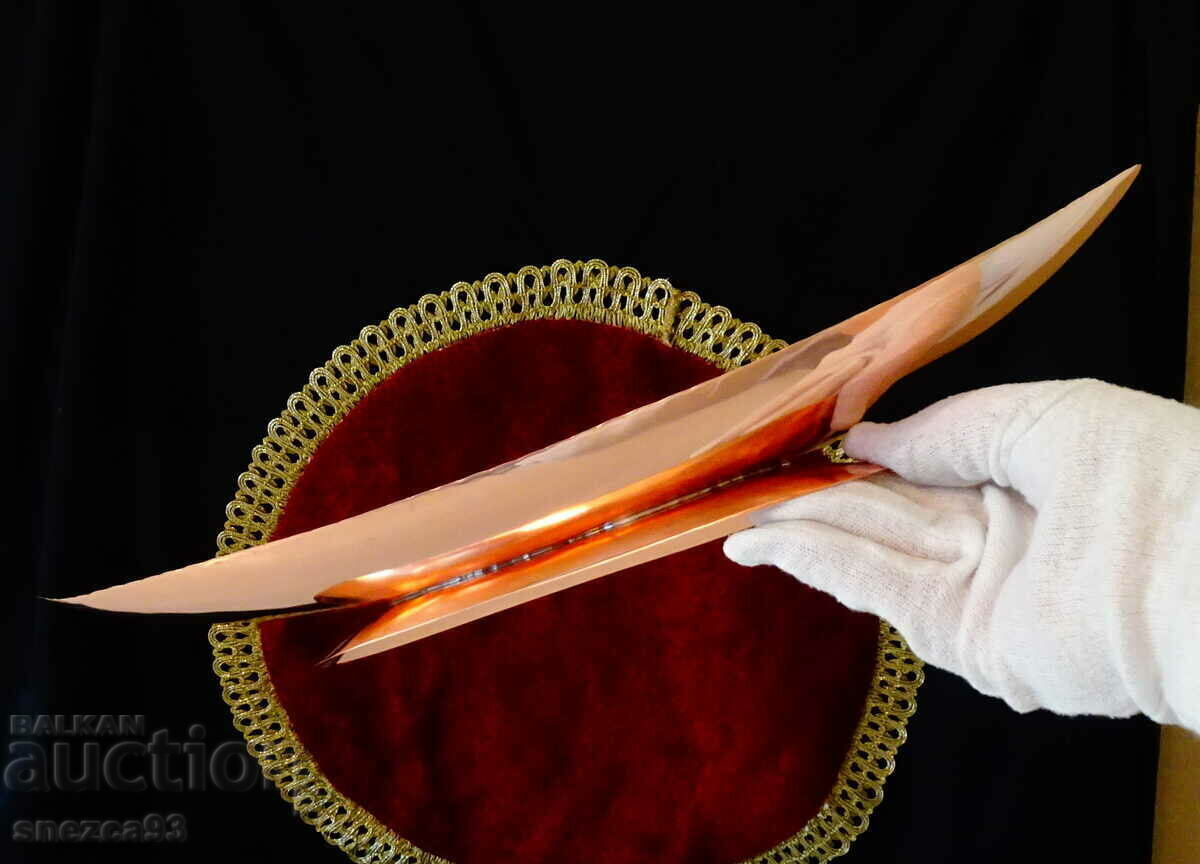 Copper fruit bowl, gondola, planter 38 cm - 7 Copper fruit bowl, gondola, planter 38 cm - 7