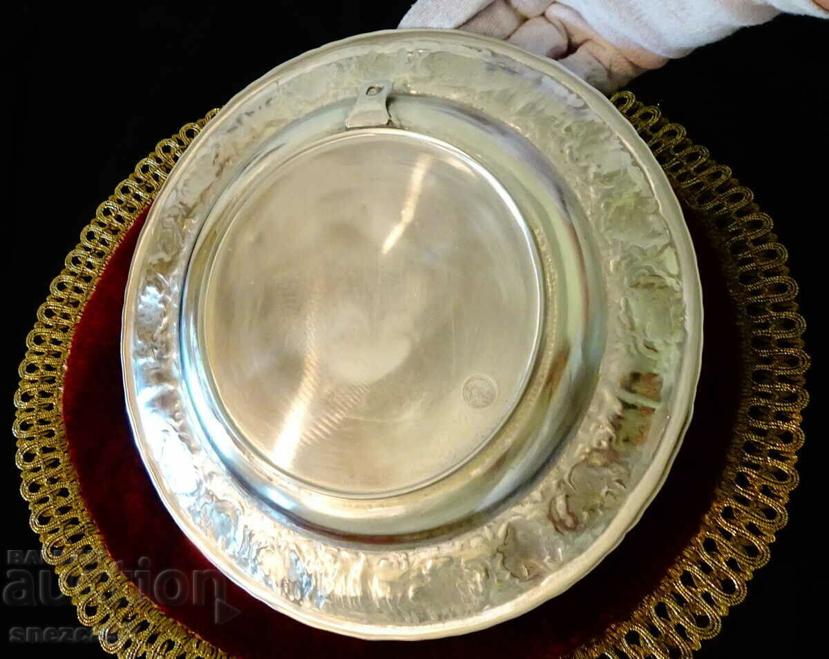 Plate, plateau, BMF tin panel, baroque. - 6 Plate, plateau, BMF tin panel, baroque. - 6