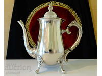 Silver-plated bronze jug 1.2 l., baroque