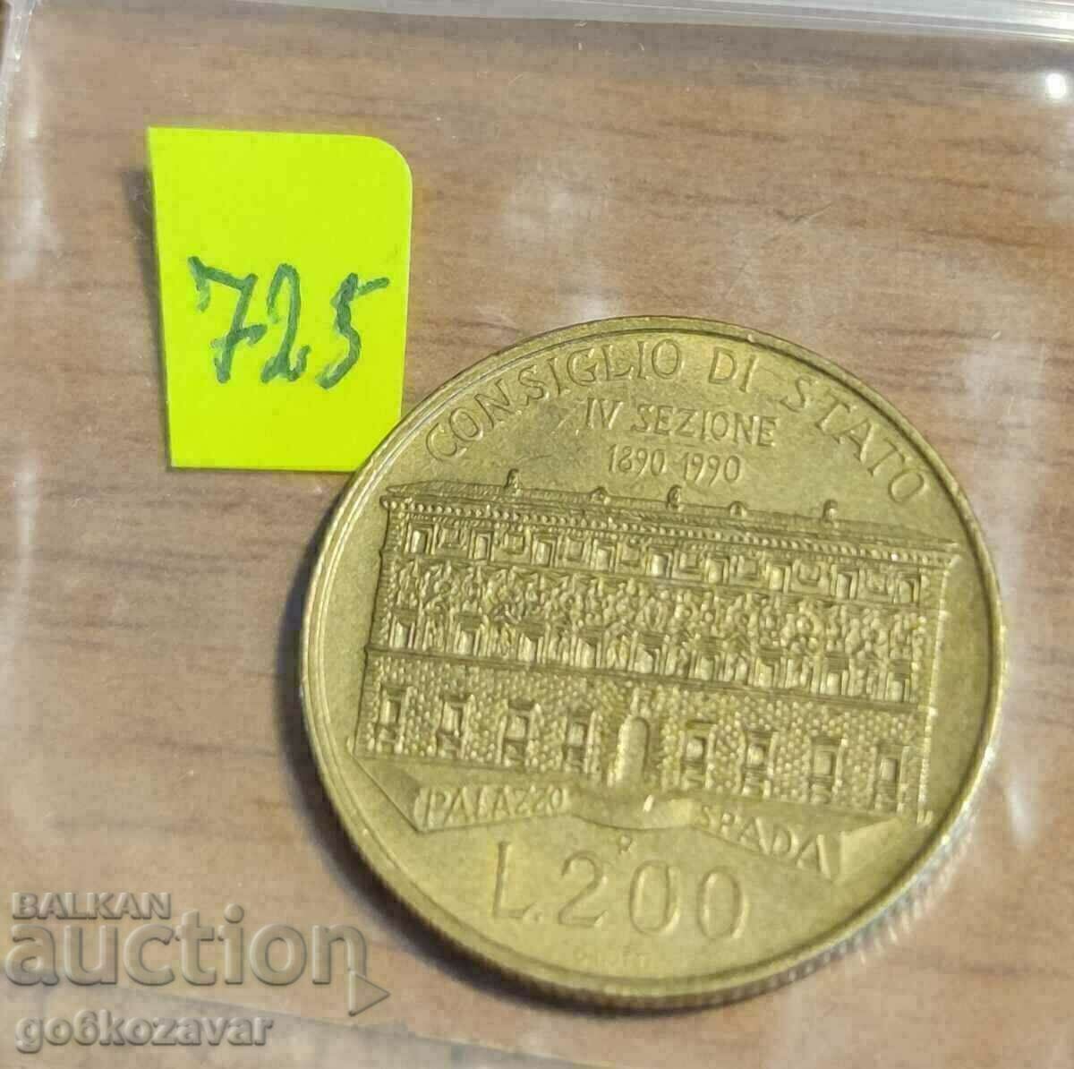 Auction Italy 200 pounds 1990 Auction Italy 200 pounds 1990