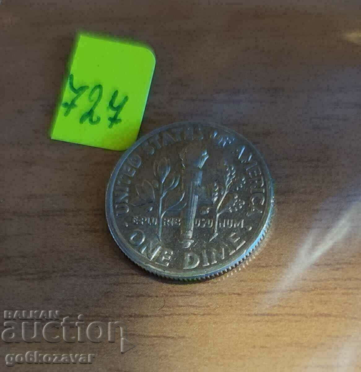 Auction USA 1 dime 1989 Auction USA 1 dime 1989