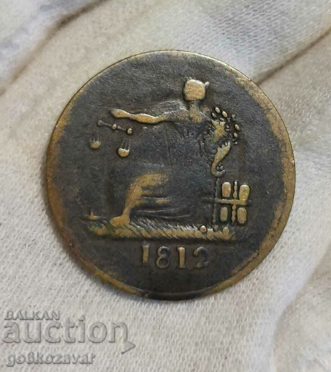 Great Britain Token Token 1812 Rare!