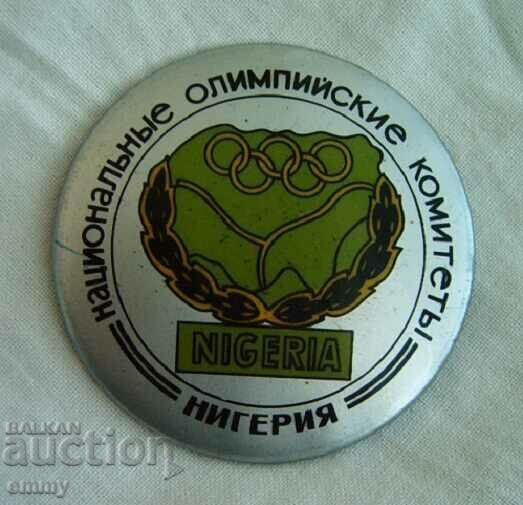 Insigna sportivă - Comitetul Olimpic Nigeria