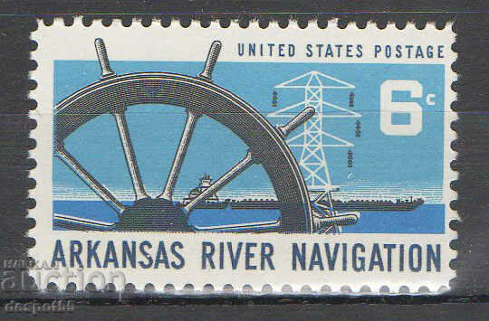 1968. USA. Arkansas River Navigation.