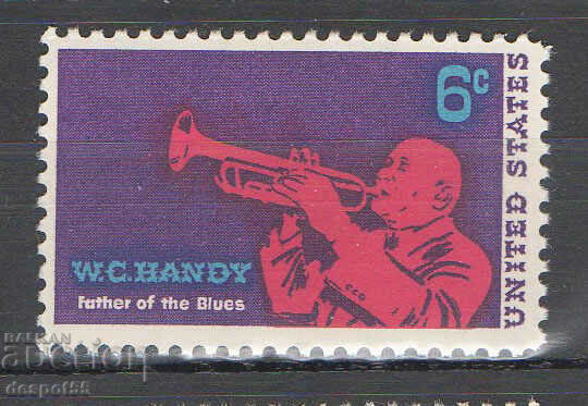 1969. САЩ. W. C. Handy - Американски композитор, певец.