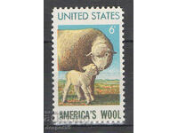 1970. SUA. Industria americană a lânii.