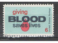 1971. USA. Blood donors.