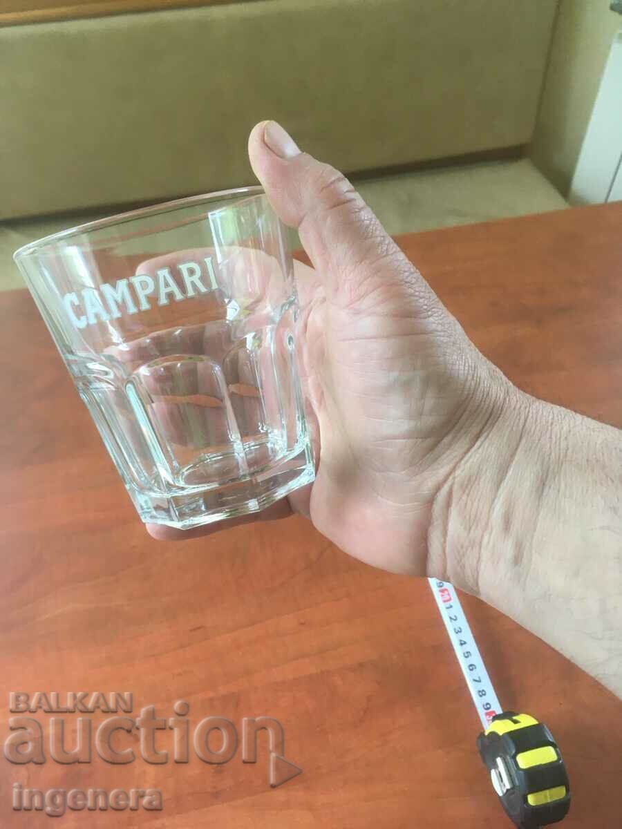 CUP GLASS ADVERTISING CAMPARI with price 5.00 BGN | € 2.56 CUP GLASS ADVERTISING CAMPARI with price 5.00 BGN | € 2.56