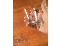GLASS SHOT TEQUILA ADVERTISING GLASS-2 PCS