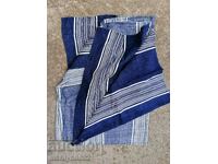 Стар ръчно тъкан чаршаф  кенар