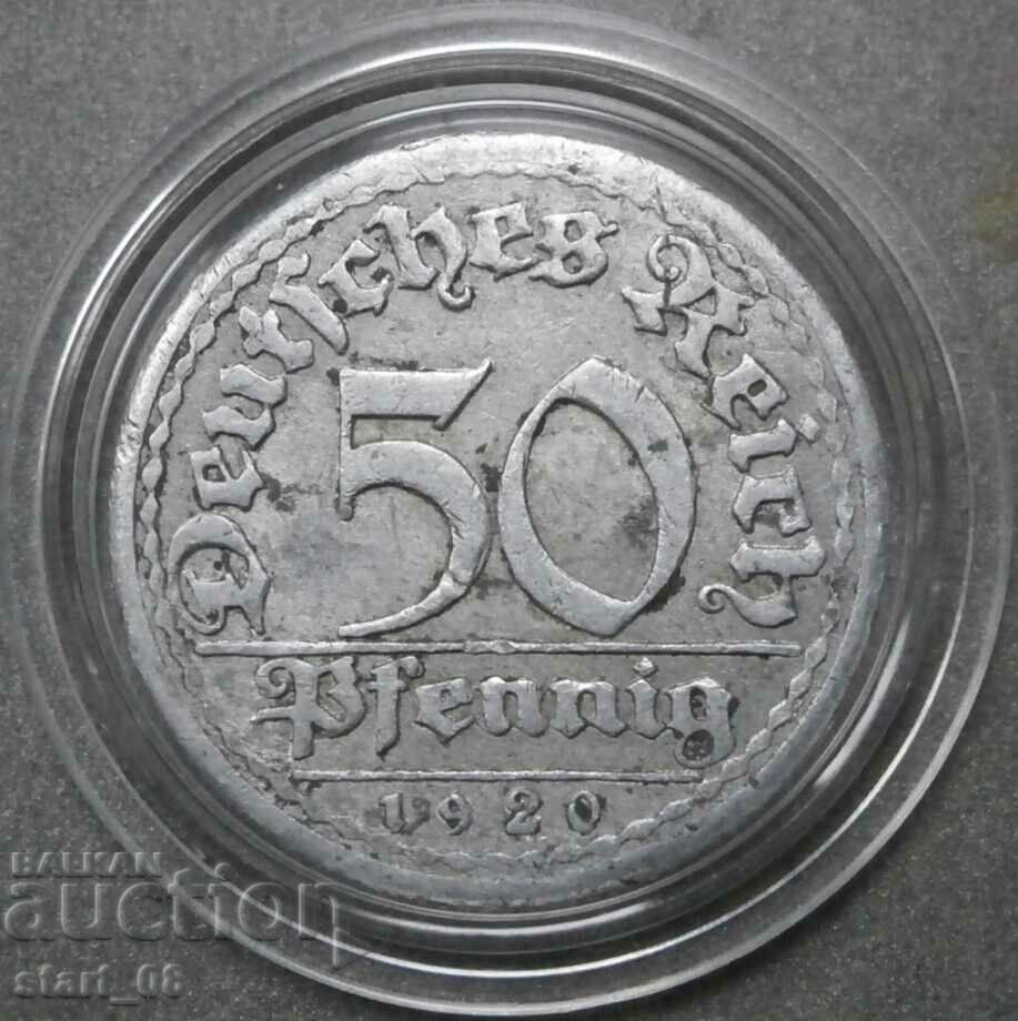 Германия 50 пфенига 1920