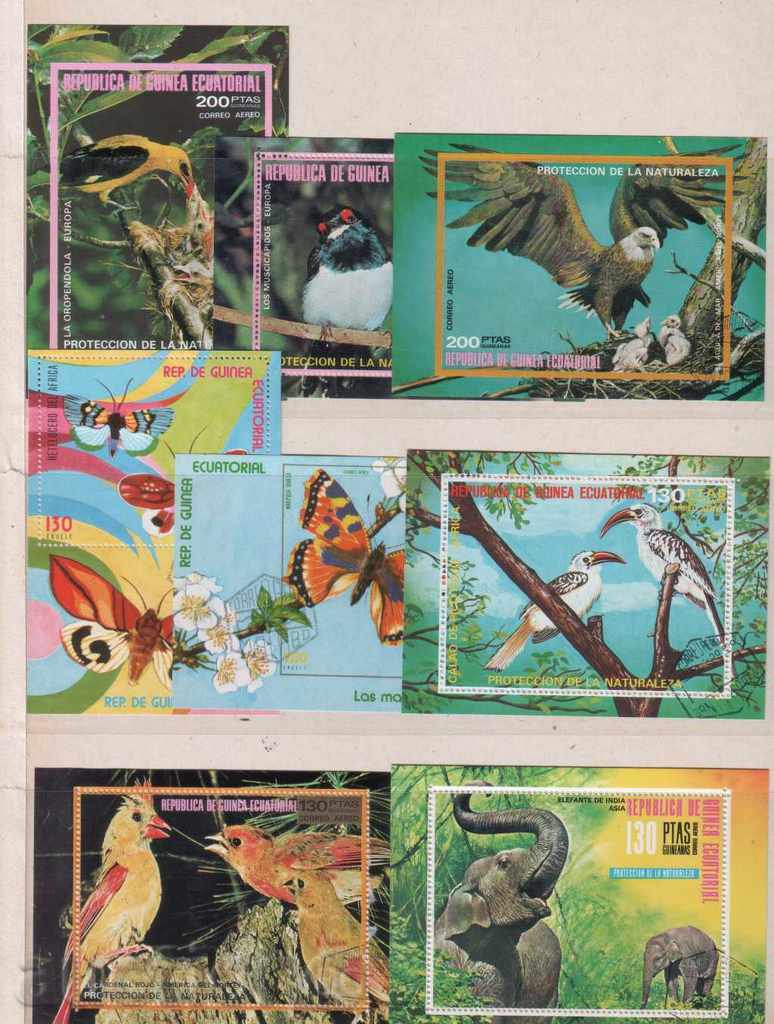 Equatorial Guinea FAUNA 17 blocks with price 8.50 BGN | € 4.35 Equatorial Guinea FAUNA 17 blocks with price 8.50 BGN | € 4.35